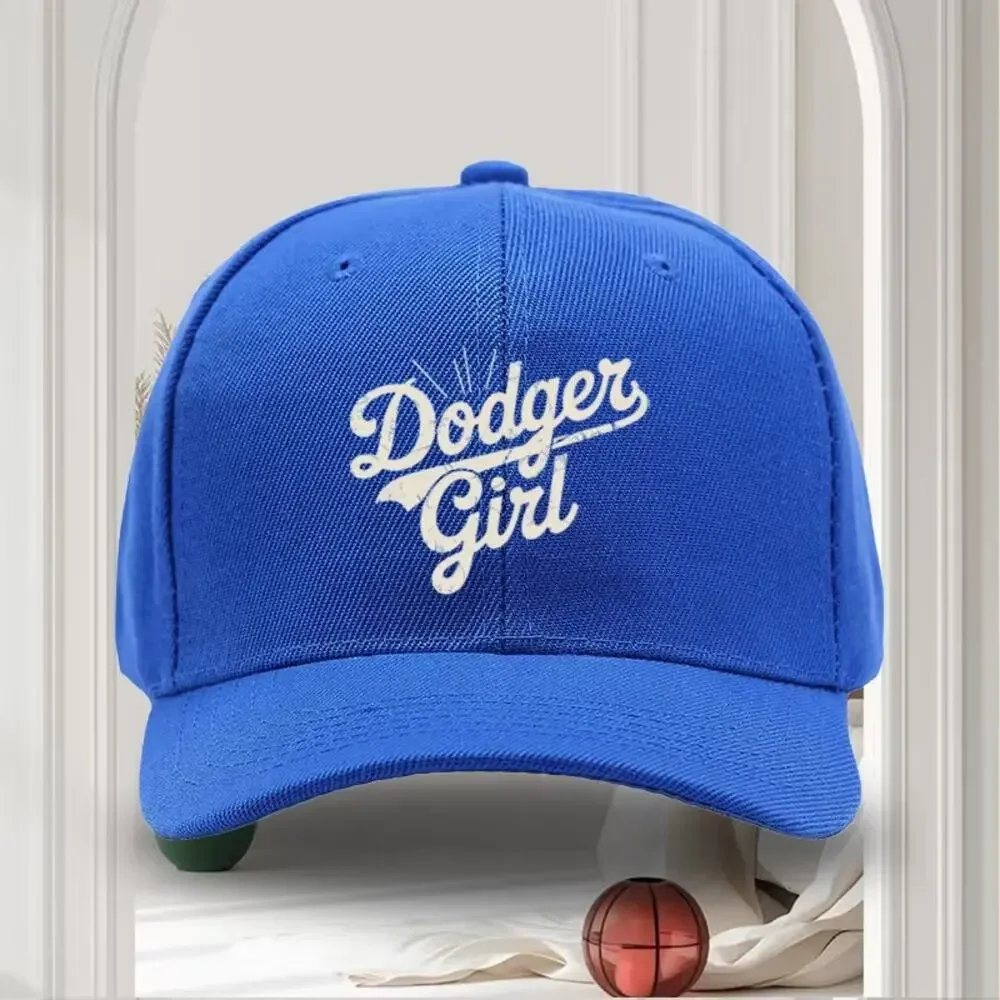 Dodger Girl LA Baseball Cap Blue Women's Adjustable Hat New